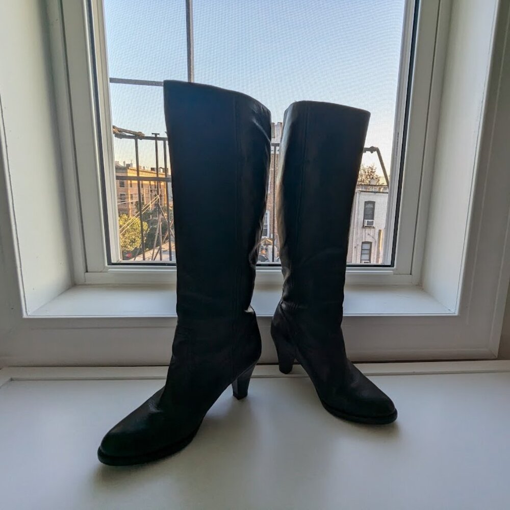 Frye Tina Campus Boots sz 6 in Black